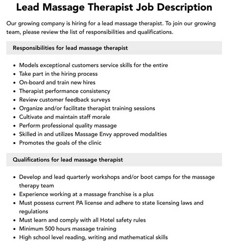 massage therapists jobs|Lead Massage Therapist job in Fairmont Breakers Long Beach.